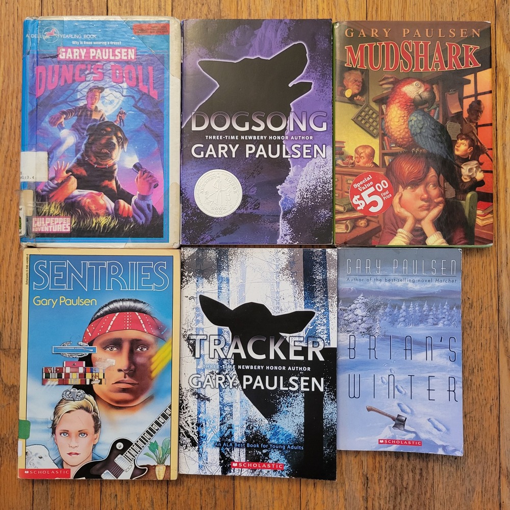 Gary Paulsenβ 6 Book Lot Woodsong Brians Winter Tracker Sentries Duncs Doll